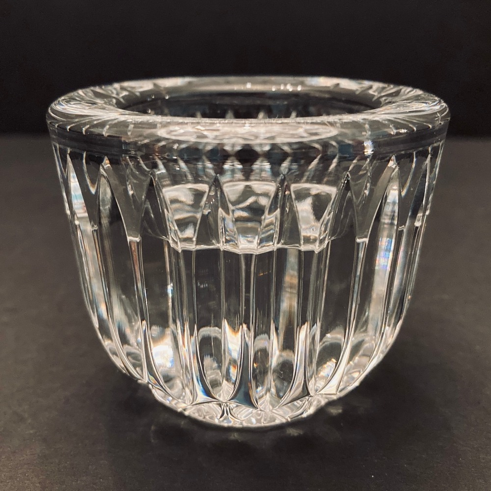 Waterford Anya Cut‎ Crystal Votive Tea Light Holder Ireland 2.25" Discontinued